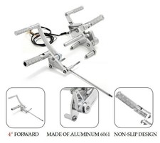 Polished Forward Controls 4"