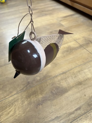 Hanging metal bird feeder - metal,