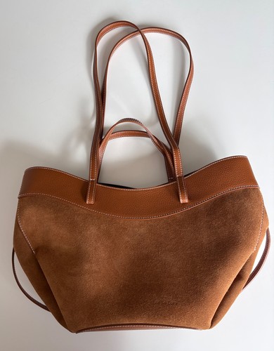 Handbag shoulder tan leather - tan,