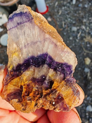 Blue john fluorite - blue,