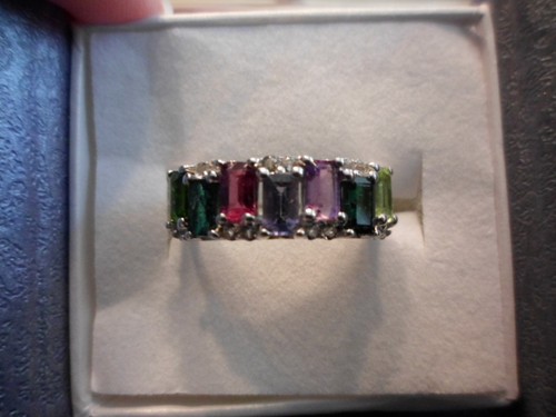 Natural multi color - multi-color, gemstone