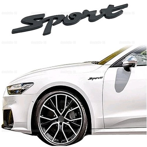 Black sport logo - 3d, car