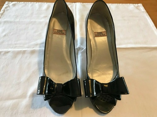 Black patent leather espana - black,
