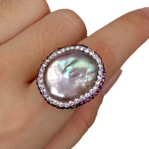 Cultured purple keshi pearl - cultured,