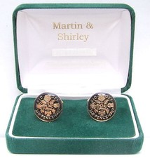 1959 sixpence cufflinks - sixpence,