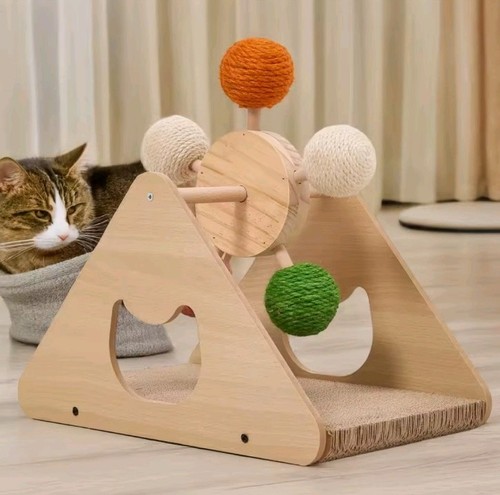 Wooden ferris wheel cat - wooden,
