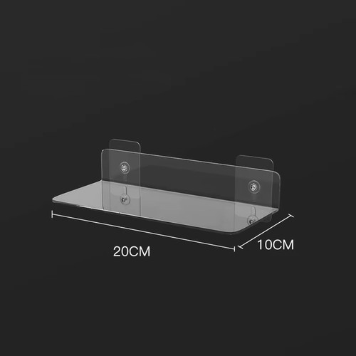 Clear acrylic wall mounted - clear,