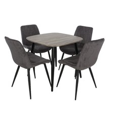 Aspen Dining Set with Grey Oak