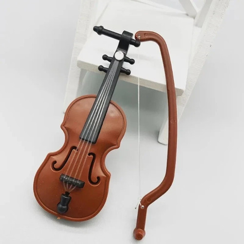 Mini violin with bow - with,