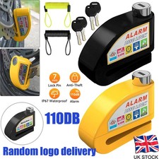 Motorbike Security Disc Lock Brake Scooter Motorcycle Bike Security Chain UK