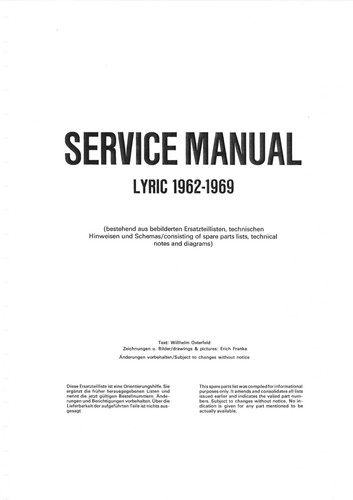 Service manual guide - manual, for