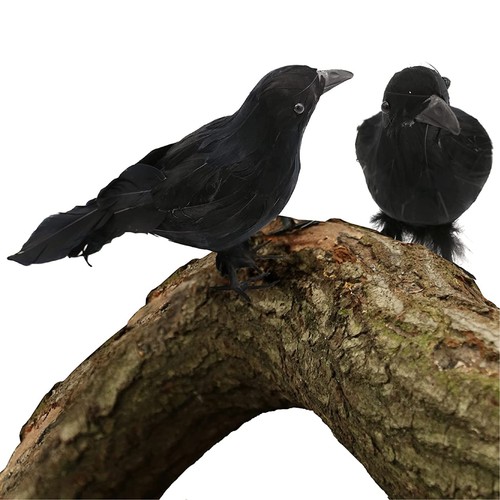 Crow halloween decor prop - crow,