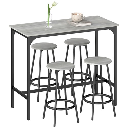 Homcom piece bar table and - table,