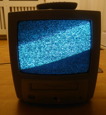 Phillips Television VHS Video Combi CRT Portable TV Including Remote control