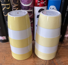 TG Green cornishware sunlit yellow rare salt and pepper shakers
