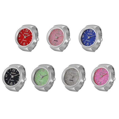 Finger ring watches - finger, elastic
