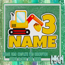 Personalised Excavator digger