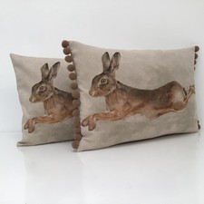 Leaping Hare Bolster Cushion