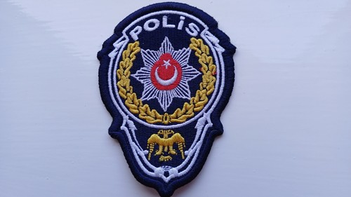Police embroidered cloth patch - police,