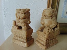 Chinese Soapstone Fu Lions