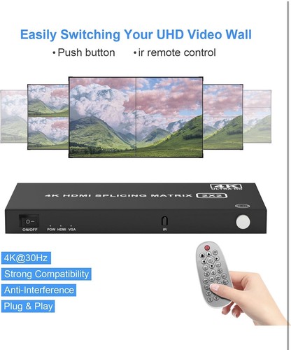 2x2 video wall - video, controller