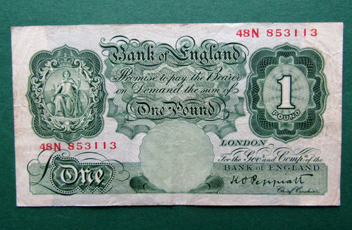 Bank england one pound - one,