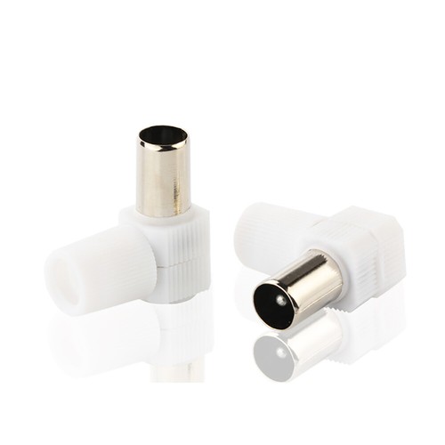 Coax right angle plugs - right, tv