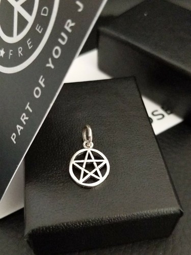 925 silver tiny pentacle - silver,