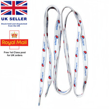 PEPSI Logo Flat White & BLUE SHOE LACES Trainers Sneakers Shoes Retro Vintage