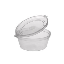 50 x 6oz Round Reusable Hinged