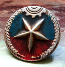 North Vietnam Army VN War Red Star Helmet Cap Badge