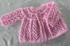 New Hand Knitted Girl's Pink