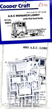 COOPER CRAFT, A.E.C MONARCH LORRY Kit: No. 4001 with Flat Bed Body 4mm OO Gauge.