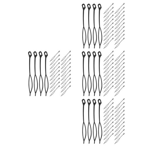 Black plastic crochet hooks - plastic,