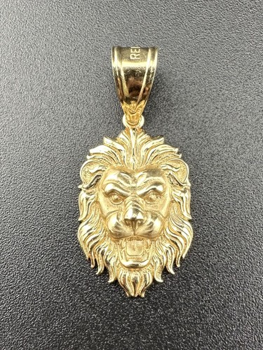 14k yellow gold lion head - 14k,