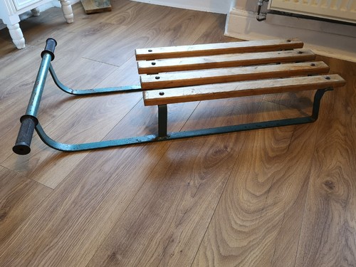Vintage snow sledge - snow,