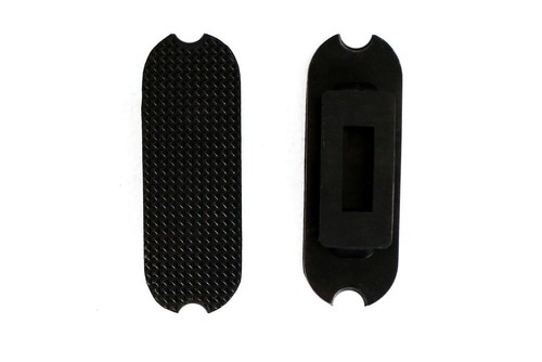 Black rubber flexi stirrup - black,