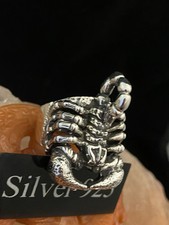 Chunky Large Silver Scorpion Ring