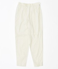 L.PUCCI Womens Slim Casual Trousers W26 L25 Off White Vintage PH23