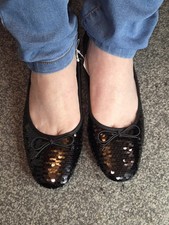 Black Party/Office Flat Slip