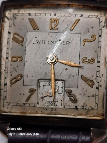 Vintage wittnauer 15j - wittnauer,