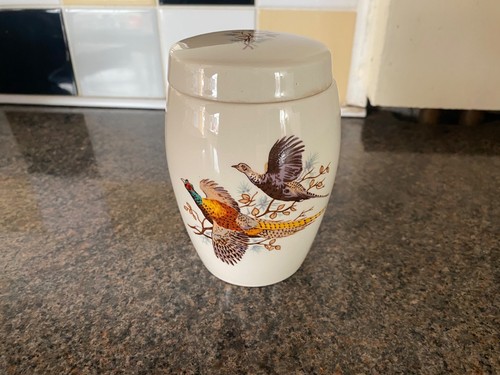 Vintage ceramic jar with