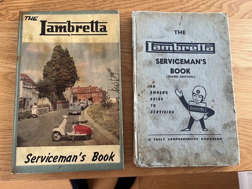 Lambretta serviceman books 2nd - books,