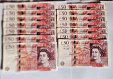 Old fifty pound notes - old,