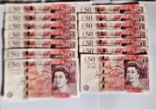 Old fifty pound notes - fifty,