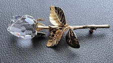 Genuine Swarovski Rose Brooch