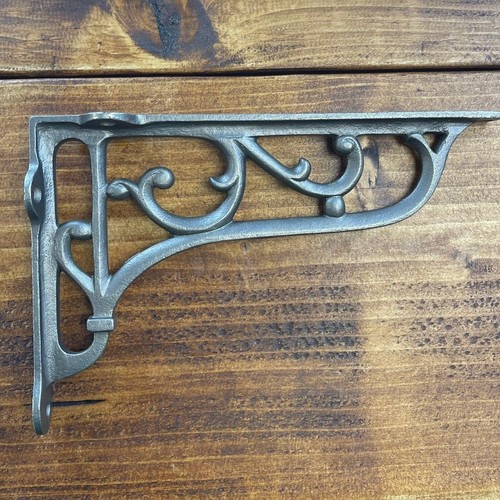 Cast iron shelf brackets - shelf,