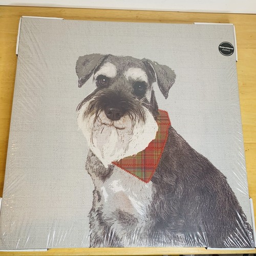 Miniature schnauzer dog canvas - schnauzer,