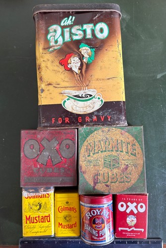 Vintage empty tins - vintage,