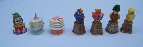 Porcelain thimble lot set - porcelain, of